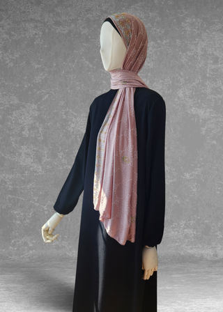 Self-Embossed Jacquard Jersey Ultra Soft Stretchable Hijabs Scarf - Khushu Modest Wear