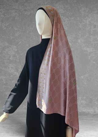 Self-Embossed Jacquard Jersey Ultra Soft Stretchable Hijabs Scarf - Khushu Modest Wear