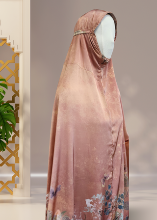 4-Piece Luxury Silk Women's Islamic Prayer/Salah Set - Khushu Modest Wear