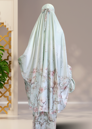 4-Piece Luxury Silk Women's Islamic Prayer/Salah Set - Khushu Modest Wear