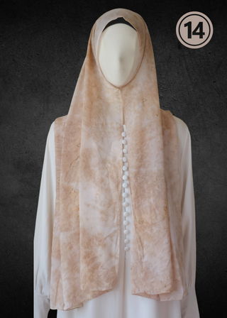 Tie Dye Soft Chiffon Hijabs - Khushu Modest Wear