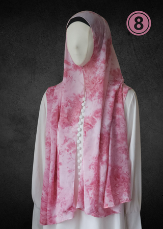 Tie Dye Soft Chiffon Hijabs - Khushu Modest Wear