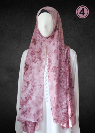 Tie Dye Soft Chiffon Hijabs - Khushu Modest Wear